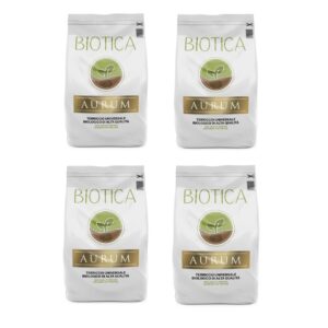 BIOTICA Aurum Terriccio Naturale Universale di Alta qualità - 80 Litri - 4 x 20 litri - Fertilizzato con Humus di Lombrico