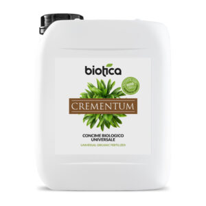 BIOTICA Concime Biologico Universale Liquido per Piante Orticole, Ornamentali e da Frutto – 5 Litri – CREMENTUM Fertilizzante consentito in Agricoltura Biologica