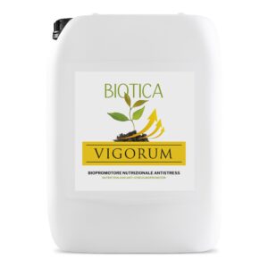 BIOTICA Biopromotore della crescita ad azione nutrizionale ed antistress con acidi umici e fulvici - concime liquido per piante da appartamento e giardino - 10 litri - VIGORUM 100% biologico e vegano