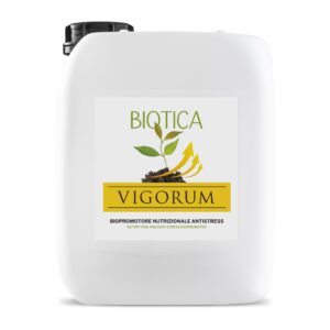 BIOTICA Biopromotore della crescita ad azione nutrizionale ed antistress con acidi umici e fulvici - concime liquido per piante da appartamento e giardino - 5 litri - VIGORUM 100% biologico e vegano
